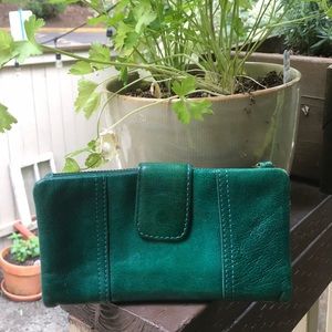 Green Fossil wallet